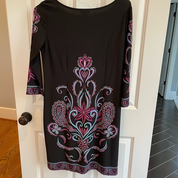 EUC women’s long sleeve black dress with design detail - Picture 2 of 3